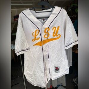 Vintage LSU Baseball Jersey Cotton Knit